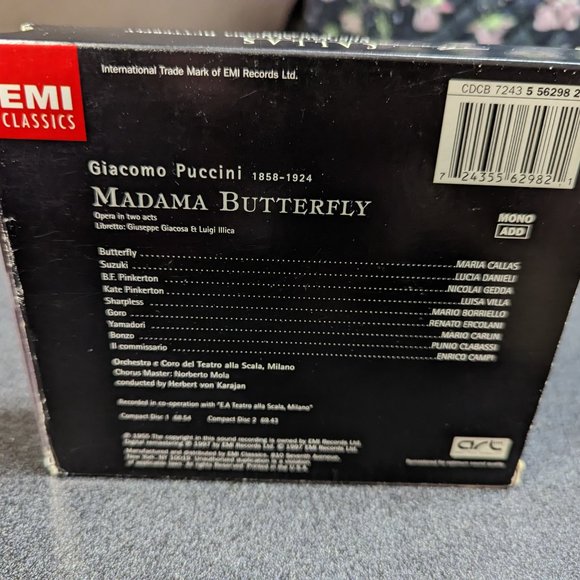 Maria Callas Madama Butterfly 2 CD-Set EMI Classics Herbert Von Karajan - Picture 4 of 6